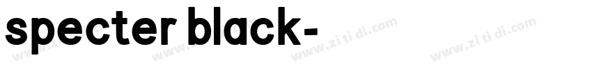 specter black字体转换